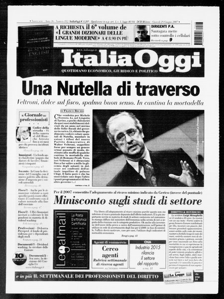 Italia oggi : quotidiano di economia finanza e politica